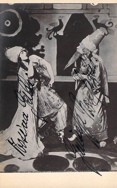 Galli, Rosina - Bonfiglio, Giuseppe - Double Signed Photo