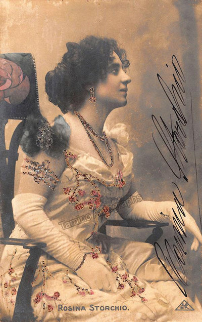 Storchio, Rosina - Signed Photo Postcard