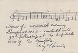 Harris, Roy - Autograph Music Quote Signed 1932