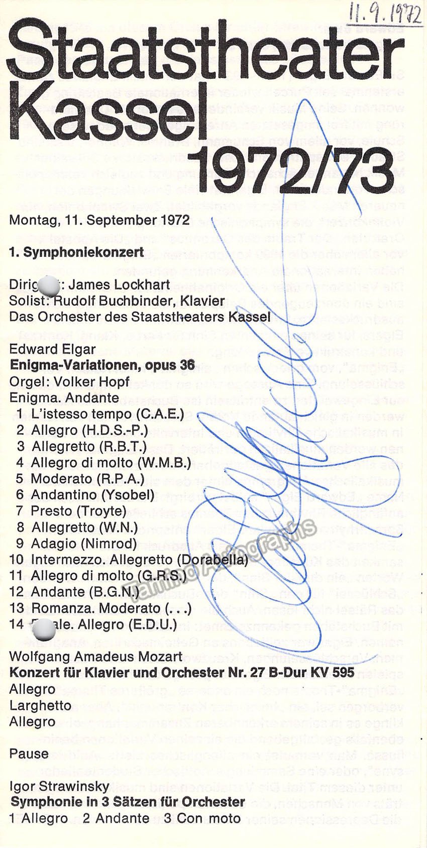 Rudolf Buchbinder signed program WM 0f0561bf 6fb2 4d8e b911 7e1a7c76208b