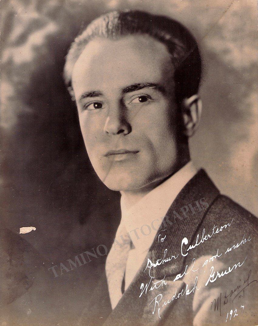 Gruen, Rudolph - Signed Photo 1927 - Tamino