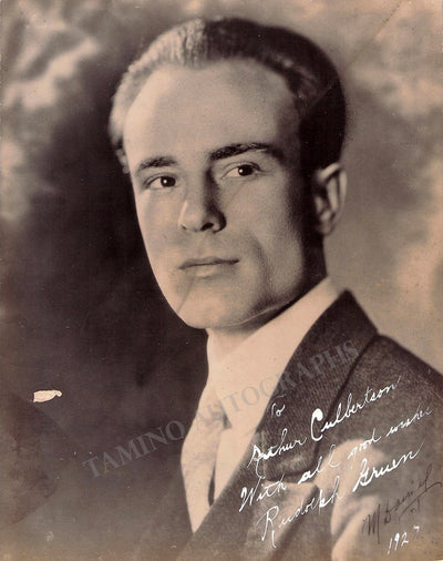 Gruen, Rudolph - Signed Photo 1927