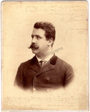 Leoncavallo, Ruggero - Signed Photograph with Music Quote 1893
