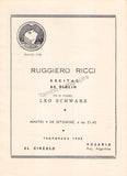 Ricci, Ruggiero - Concert Program Rosario 1958