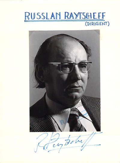 Raichev, Russlan - Signed Album Page & Photograph