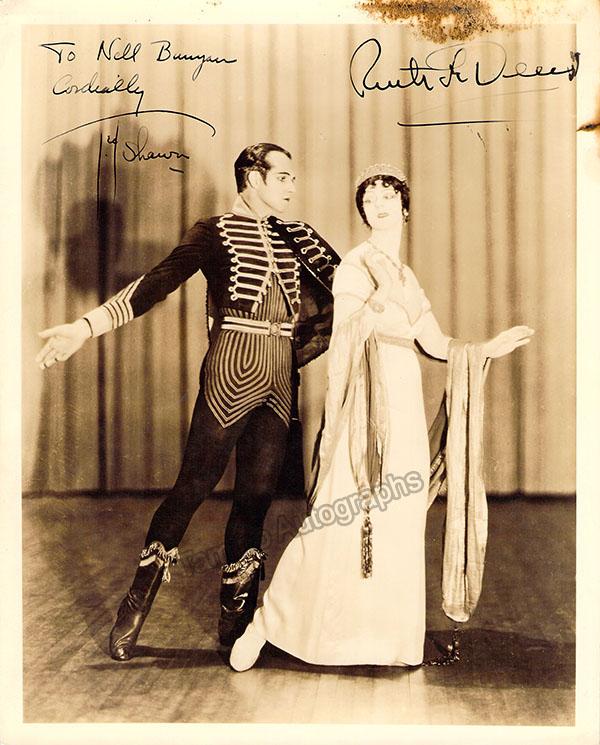 St. Denis, Ruth - Shawn, Ted - Double Signed Photograph