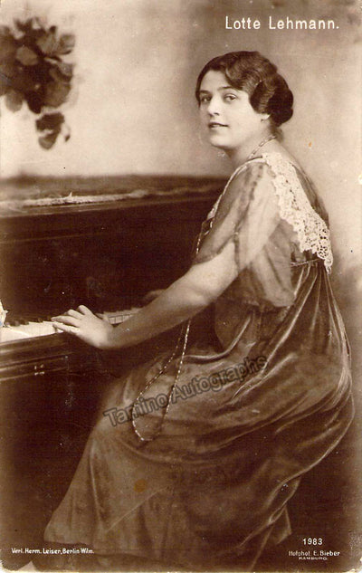 Lehmann, Lotte - Set of 6 Vintage Photographs