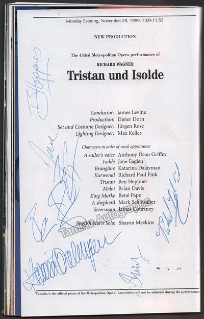 Heppner, Ben - Eaglen, Jane - Pape, Rene - Fink, Richard Paul - Dalayman, Kataryna in Tristan und Isolde 1999