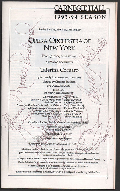 Bruson, Renato - Queler, Eve & Others in Caterina Cornaro 1994