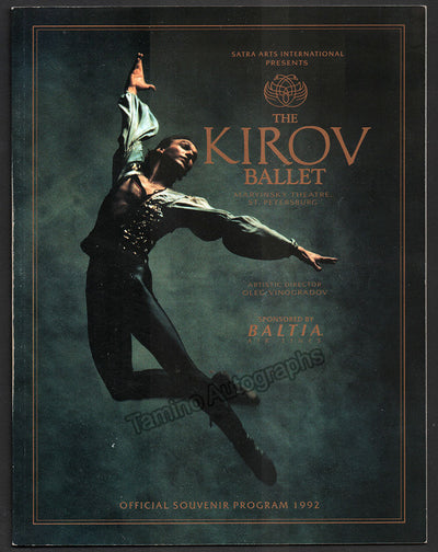Kirov Ballet - Swan Lake Booklet Signed by Many New York 1992
