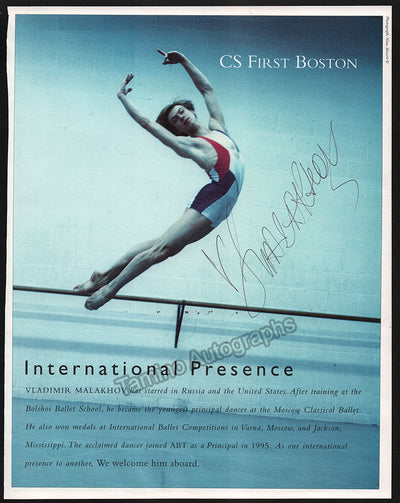 Malakhov, Vladimir - Signed Page