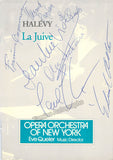 Opera Orchestra of New York - Collection of 24 Signed Cast Pages 1975-1990s