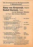 Vocal and Recital Concerts - Lot of 40+ German Programs 1871-1943