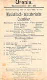 Vocal and Recital Concerts - Lot of 40+ German Programs 1871-1943