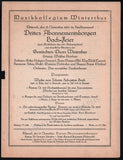 Vocal and Recital Concerts - Lot of 40+ German Programs 1871-1943