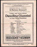 Vocal and Recital Concerts - Lot of 40+ German Programs 1871-1943