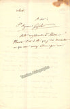 Choler, Saint-Agnan - Autograph Letter Signed