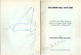 Dali, Salvador - Signed Exhibition Catalog California 1965-1966