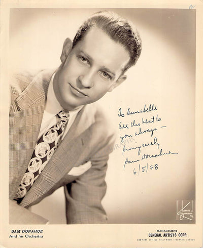 Donahue, Sam - Signed Photograph 1948