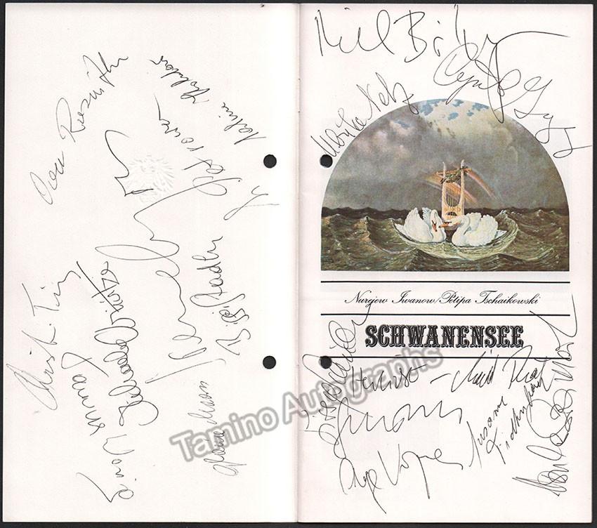 Vienna State Opera - Lot of 10 Signed Programs 1979-1981 - Tamino