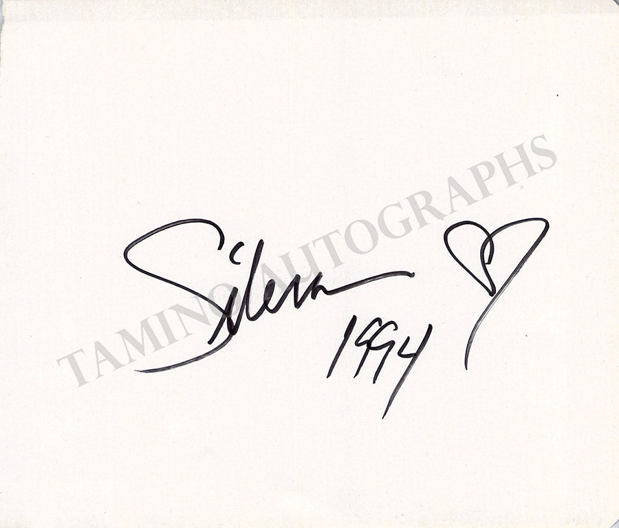 Selena Autograph - Signed Album Page 1994 – Tamino