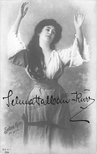 Kurz, Selma - Signed Photograph in Mignon