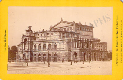 Dresden State Opera - Cabinet Photograph 1880