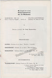 Koussevitzky, Serge - Signed Program Havana 1950