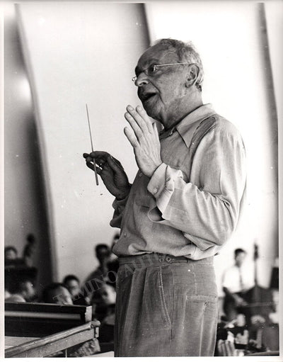 Koussevitzky, Serge - Original Photo in Rehearsal