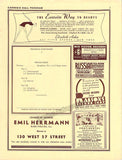 Koussevitzky, Serge - Signed Program Carnegie Hall, New York