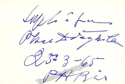 Lifar, Serge - Signed Card 1965