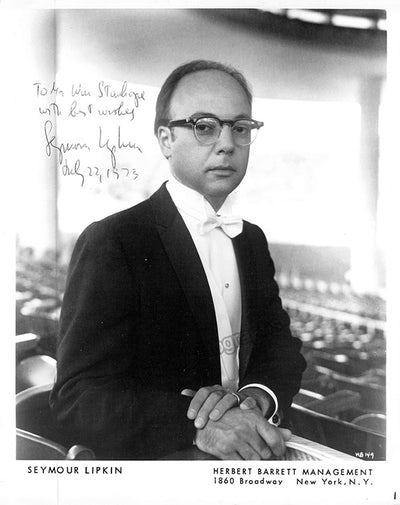 Lipkin, Seymour - Signed Photograph 1973