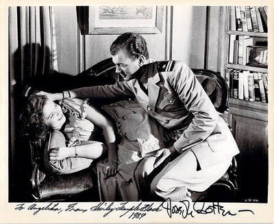 Temple, Shirley - Cotten, Joseph - Double Signed Photograph in "Since You Went Away"
