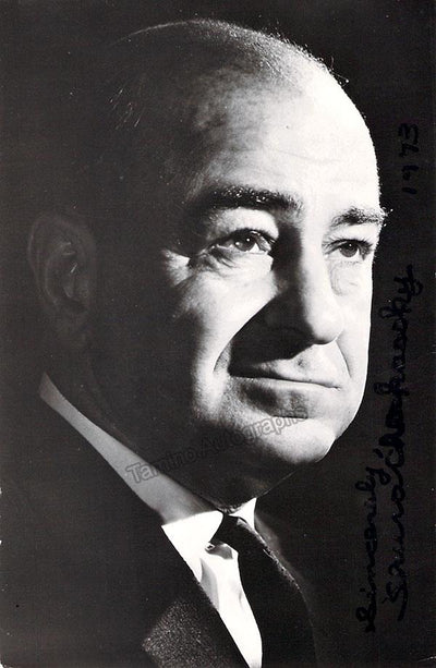 Cherkassky, Shura - Signed Photo 1973