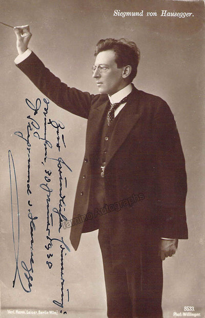 Hausegger, Siegmund von - Signed Photograph