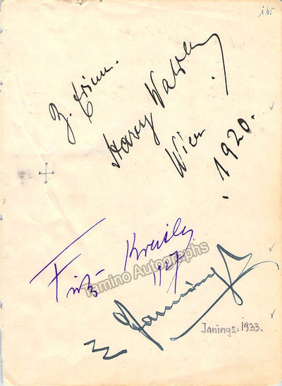 Kreisler, Fritz & Others - Signed Album Page 1927