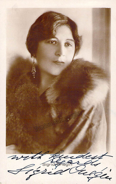 ONEGIN, Sigrid (Various Autographs)