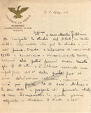 Costa Lo Giudice, Silvio - Autograph Letter Signed 1934