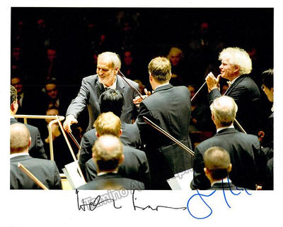 Rattle, Simon - Lachenmann, Helmut - Double Signed Photograph