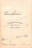 Vera-Lorini, Sofia - Vintage Cabinet Photograph