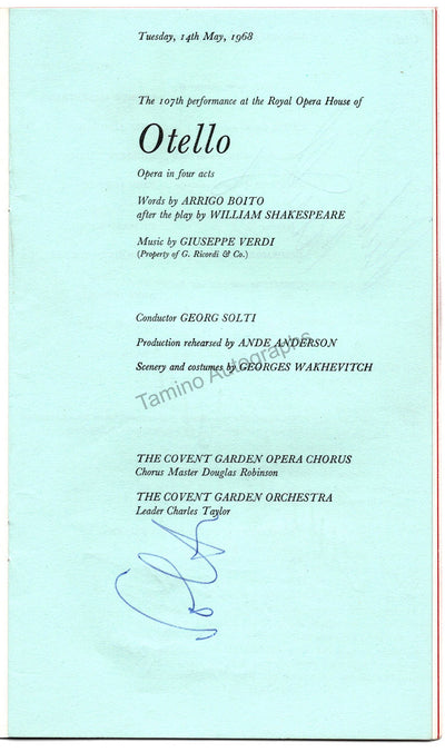 Solti, Georg - Taddei, Giuseppe & Others (Otello 1968)
