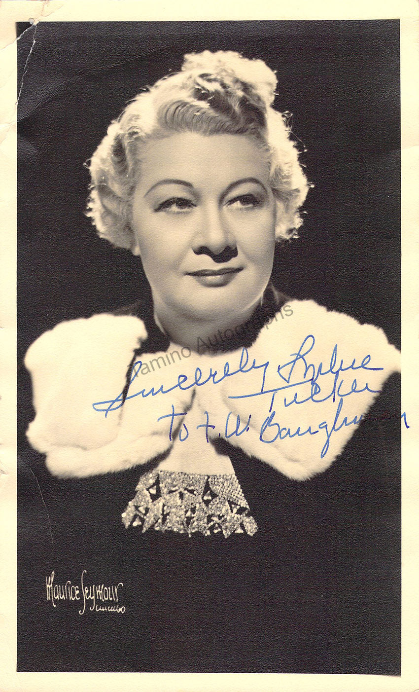 Tucker, Sophie - Signed Photograph