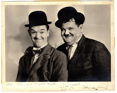 Laurel, Stan - Hardy, Oliver - Double Signed Photograph