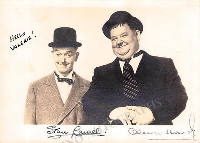 Laurel and Hardy - Double Signed Photo