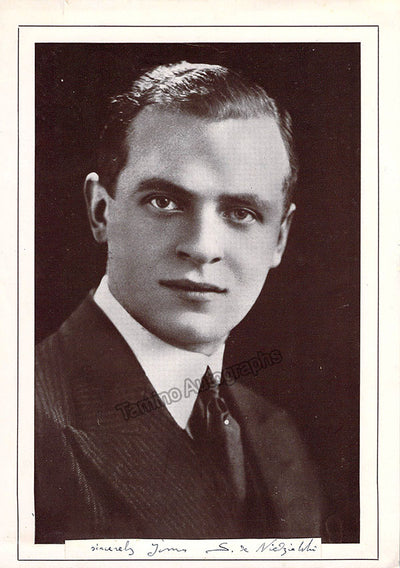 Niedzielski, Stanislas - Signature Cut & Photograph