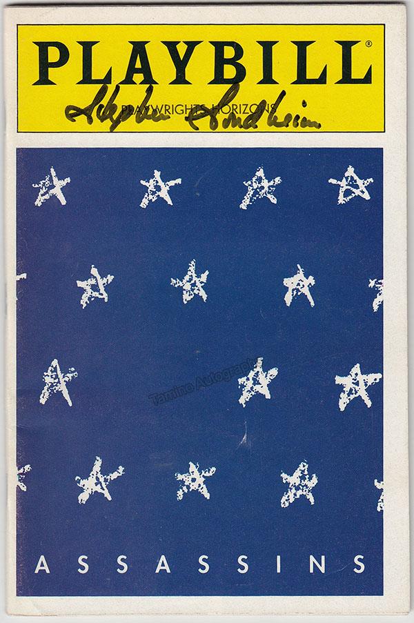 Sondheim, Stephen - Signed Program