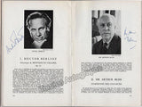 Dutilleux, Henri - Bliss, Arthur - Munch, Charles - Dorati, Antal - Signed Program Strasbourg 1962