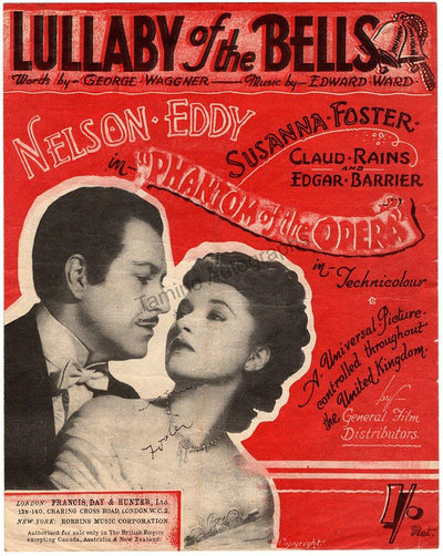 Foster, Susanna - Signed Score Lullaby of the Bells