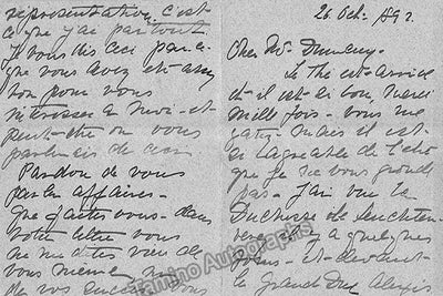 Sanderson, Sibyl - Autograph Letter Signed 1892