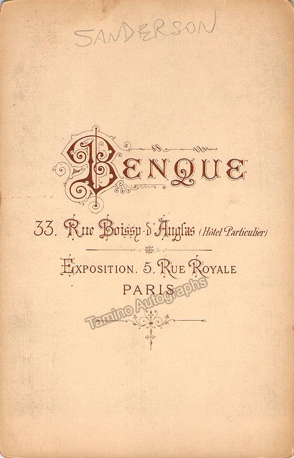 Sanderson, Sybil - Cabinet Photo in Role - Tamino